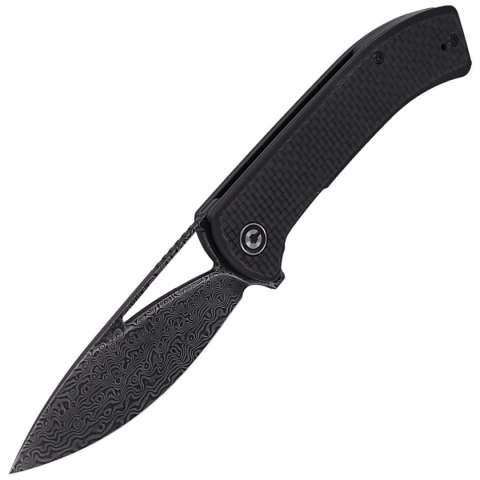 Nóż składany CIVIVI Riffle Twill Carbon Fiber / Black G10, Black Damascus (C2024DS-1) Civivi by WE Knife