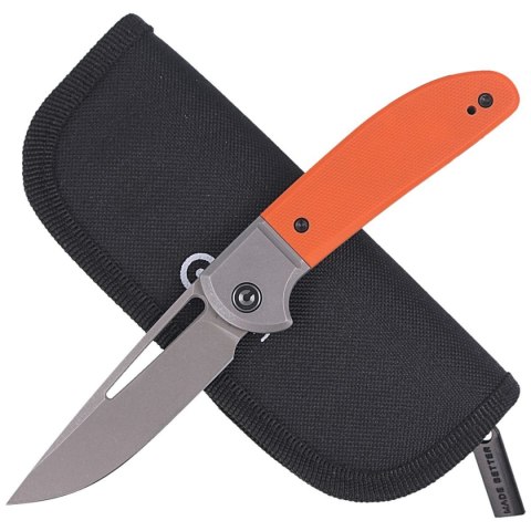 Nóż składany CIVIVI Trailblazer Orange G10, Gray Stonewashed (C2018A) Civivi by WE Knife