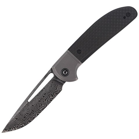 Nóż składany CIVIVI Trailblazer Twill Carbon Fiber / Black G10, Black Damascus (C2018DS-1) Civivi by WE Knife