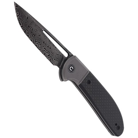 Nóż składany CIVIVI Trailblazer Twill Carbon Fiber / Black G10, Black Damascus (C2018DS-1) Civivi by WE Knife