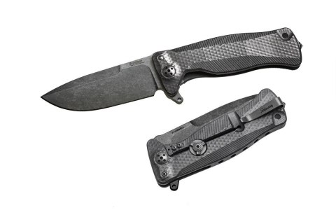 Nóż składany LionSteel SR11 Black Titanium, Black Stonewashed Sleipner by Molletta (SR11 BB) LionSteel