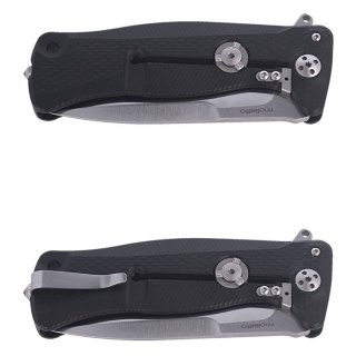 Nóż składany LionSteel SR11A Black Aluminum, Satin Sleipner by Molletta (SR11A BS) LionSteel