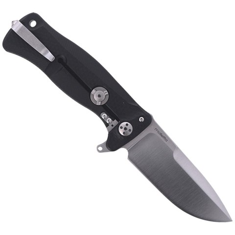 Nóż składany LionSteel SR11A Black Aluminum, Satin Sleipner by Molletta (SR11A BS) LionSteel