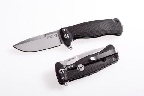 Nóż składany LionSteel SR22A Black Aluminum, Satin Sleipner by Molletta (SR22A BS) LionSteel