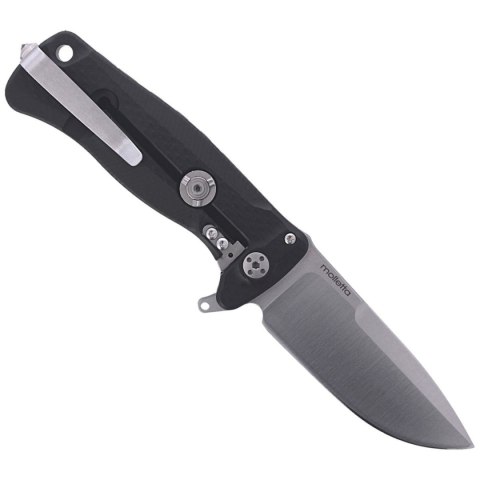 Nóż składany LionSteel SR22A Black Aluminum, Satin Sleipner by Molletta (SR22A BS) LionSteel