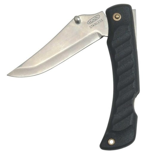 Nóż składany Mikov Crocodile Clip Point Black ABS, Mirror (243-NH-1/C BLK) Mikov s.r.o.