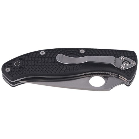 Nóż składany Spyderco Tenacious Lightweight Black FRN, Satin Spyder 8Cr13MoV by Eric Glesser (C122SBK) Spyderco Inc.
