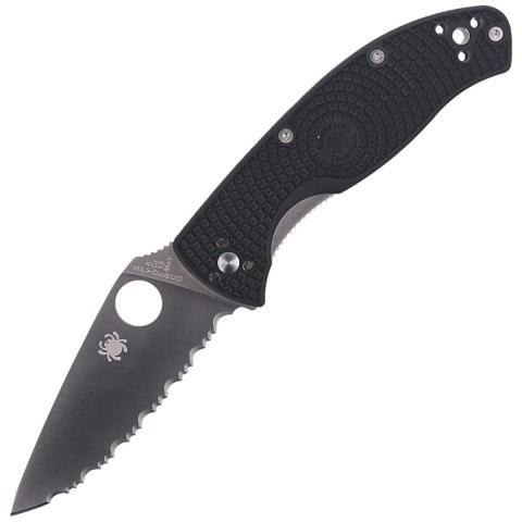 Nóż składany Spyderco Tenacious Lightweight Black FRN, Satin Spyder 8Cr13MoV by Eric Glesser (C122SBK) Spyderco Inc.