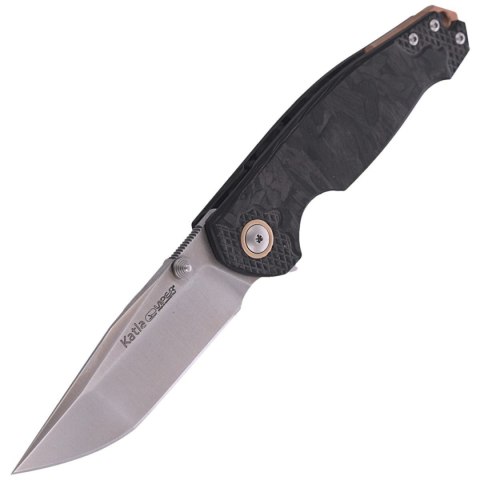 Nóż składany Viper Katla Marbled Carbon Fiber 3D, Satin M390 by Jesper Voxnæs (V5980FCM3D) Viper by Tecnocut