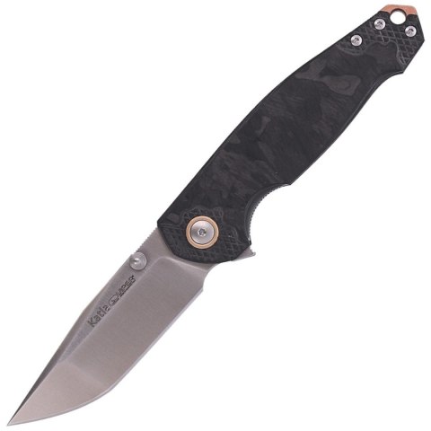 Nóż składany Viper Katla Marbled Carbon Fiber 3D, Satin M390 by Jesper Voxnæs (V5980FCM3D) Viper by Tecnocut