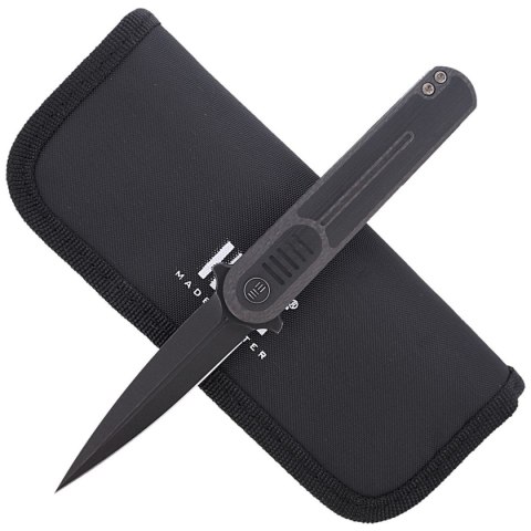 Nóż składany WE Knife Angst Carbon Fiber / G10, Black Stonewashed by Lundquist (2002C) WE Knife