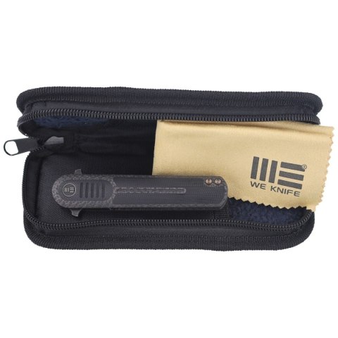 Nóż składany WE Knife Angst Carbon Fiber / G10, Black Stonewashed by Lundquist (2002C) WE Knife