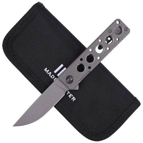 Nóż składany WE Knife Miscreant 3.0 Gray Titanium, Gray Stonewashed CPM 20CV by Brad Zinker (2101A) WE Knife