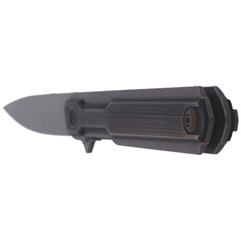 Nóż składany WE Knife Peer Gray Ti / Rubbed Brass, Gray Stonewashed by Ostap Hel (2015E) WE Knife