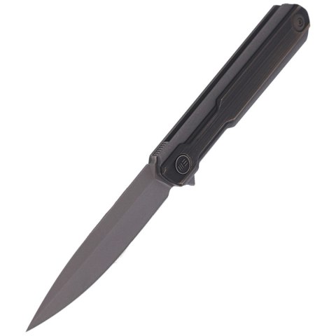 Nóż składany WE Knife Peer Gray Ti / Rubbed Brass, Gray Stonewashed by Ostap Hel (2015E) WE Knife