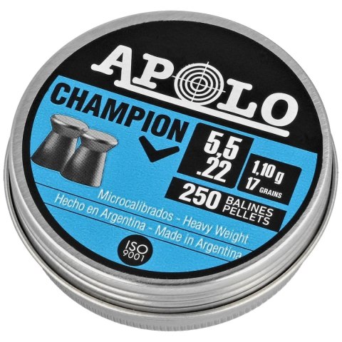 Śrut Apolo Champion 5.5 mm, 250 szt. 1.10g/17.0gr (19501) Apolo