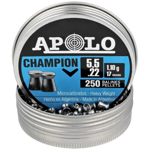 Śrut Apolo Champion 5.5 mm, 250 szt. 1.10g/17.0gr (19501) Apolo