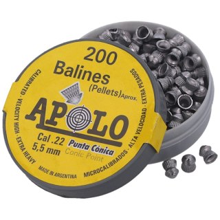 Śrut Apolo Conic 5.5 mm, 200 szt. 0.84g/13.0gr (11005) Apolo
