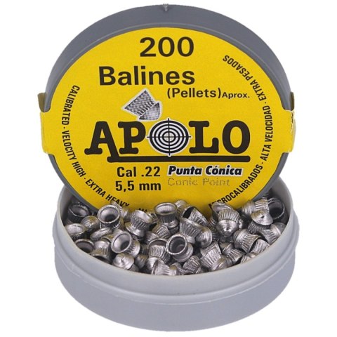 Śrut Apolo Conic 5.5 mm, 200 szt. 0.84g/13.0gr (11005) Apolo