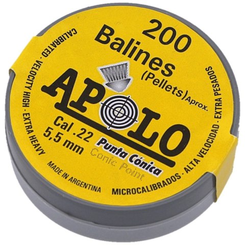 Śrut Apolo Conic 5.5 mm, 200 szt. 0.84g/13.0gr (11005) Apolo