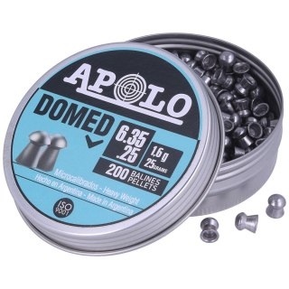 Śrut Apolo Domed 6.35 mm, 200 szt. 1.60g/25.0gr (13501) Apolo