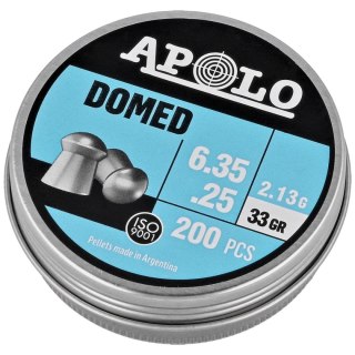 Śrut Apolo Domed 6.35 mm, 200 szt. 2.13g/33.0gr (19912) Apolo