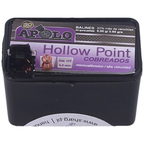 Śrut Apolo Hollow Point Copper 4.5 mm, 400 szt. 0.60g/9.0gr (19990) Apolo