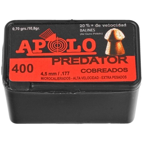 Śrut Apolo Predator Copper 4.5 mm, 400 szt. 0.62g/10.0gr (19950) Apolo