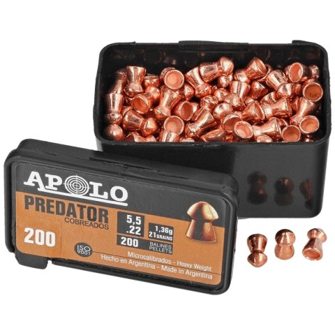 Śrut Apolo Predator Copper 5.5 mm, 200 szt. 1.36g/21.0gr (19951) Apolo