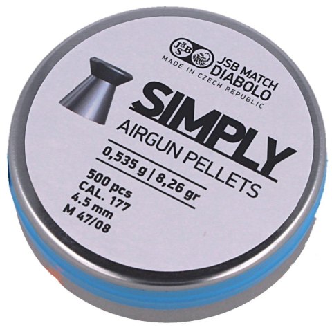 Śrut JSB Match Simply 4.50 mm, 0.535 g, 500 szt. (001246-500) JSB