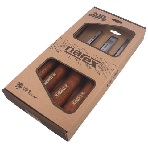 Zestaw dłut Narex Profi z fazowaniem bocznym 6, 12, 20, 26 (863201) Narex
