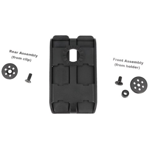 Mocowanie do taśm ESP Roto 360° Double-row MOLLE Clip, wsuwane (UBC-04-2 BK) ESP - Euro Security Products