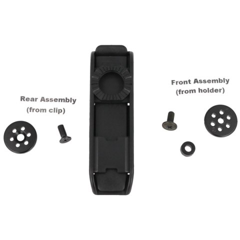 Mocowanie do taśm ESP Roto 360° Single-row MOLLE Clip Black, wsuwane (UBC-04-1 BK) ESP - Euro Security Products