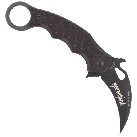 Nóż składany Fox Karambit w/ Emerson Wave Black G10, Black Idroglider N690Co (479) FOX