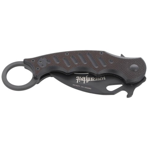 Nóż składany Fox Karambit w/ Emerson Wave Black G10, Black Idroglider N690Co (479) FOX