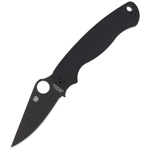 Nóż składany Spyderco Para Military 2 Black G10, Black DLC CPM S45VN by Sal, Eric Glesser (C81GPBK2) Spyderco Inc.