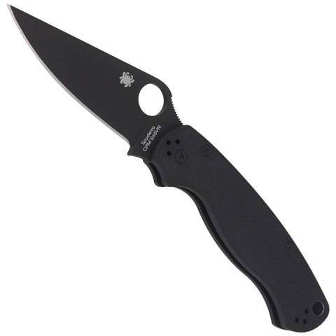Nóż składany Spyderco Para Military 2 Black G10, Black DLC CPM S45VN by Sal, Eric Glesser (C81GPBK2) Spyderco Inc.
