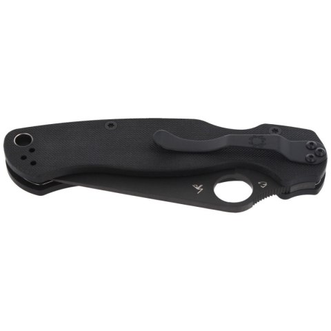 Nóż składany Spyderco Para Military 2 Black G10, Black DLC CPM S45VN by Sal, Eric Glesser (C81GPBK2) Spyderco Inc.