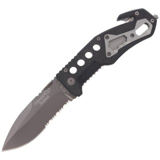 Nóż składany ratowniczy BlackFox G10 Black Rescue Folder (BF-115) FOX