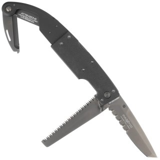 Nóż składany ratowniczy FOX Aeronautica Militare G10 / Aluminium, Black PVD N690Co (FX-026900) FOX