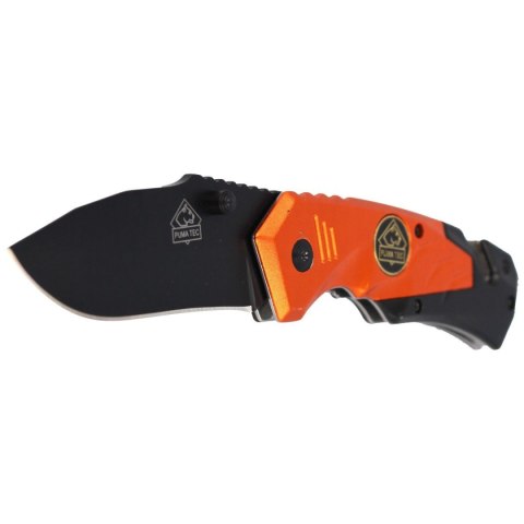 Nóż składany ratowniczy Puma Solingen Black / Orange Aluminium, Black Coated (333811) Puma GmbH IP Solingen