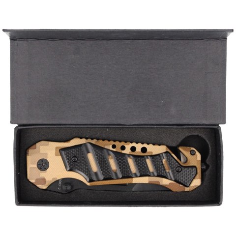 Nóż składany ratowniczy Puma Solingen Camo Aluminium, Black Coated (306312) Puma GmbH IP Solingen