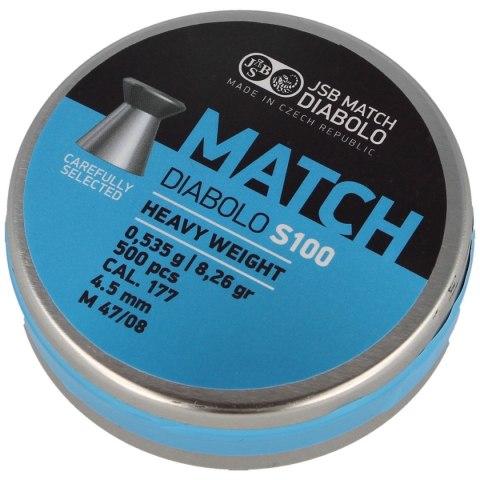 Śrut JSB Match Heavy Weight S100 4.49 mm, 500 szt. (000024-500) JSB