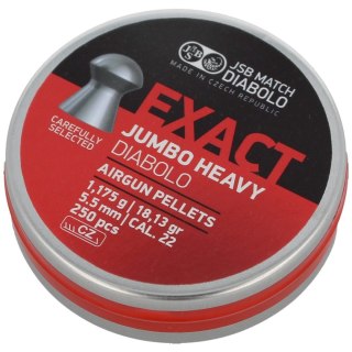 Śrut JSB Exact Jumbo Heavy 5.52 mm, 250 szt. (546287-250) JSB
