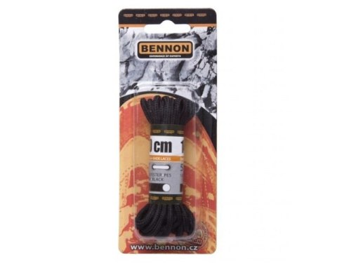 Sznurowadła Bennon owalne czarne140cm (D31140) Bennon