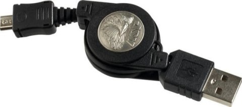 Zwijany przewód ASP USB micro/mini 78cm (53042) ASP Inc.