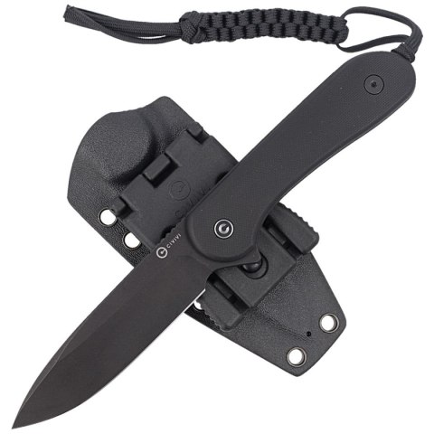 Nóż Civivi Elementum Fixed Tactical Black G10, Black Stonewashed D2 (C2105A) Civivi by WE Knife