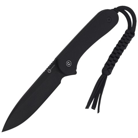 Nóż Civivi Elementum Fixed Tactical Black G10, Black Stonewashed D2 (C2105A) Civivi by WE Knife