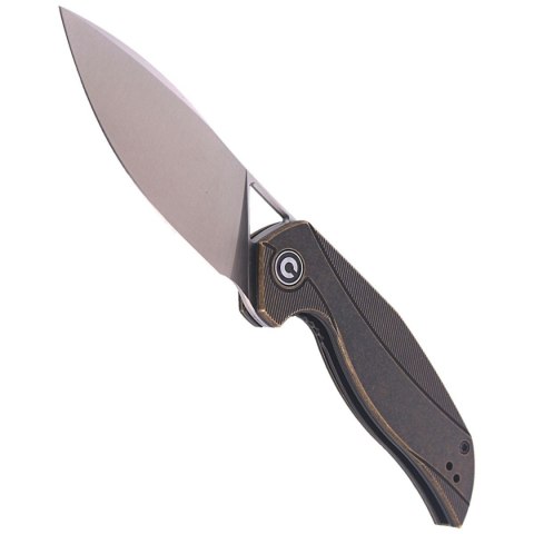 Nóż składany CIVIVI Anthropos Black Stonewashed Brass, Satin Finish by Elijah Isham (C903D) Civivi by WE Knife