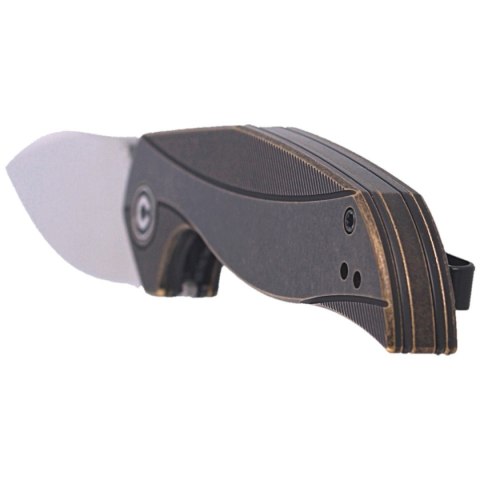 Nóż składany CIVIVI Anthropos Black Stonewashed Brass, Satin Finish by Elijah Isham (C903D) Civivi by WE Knife